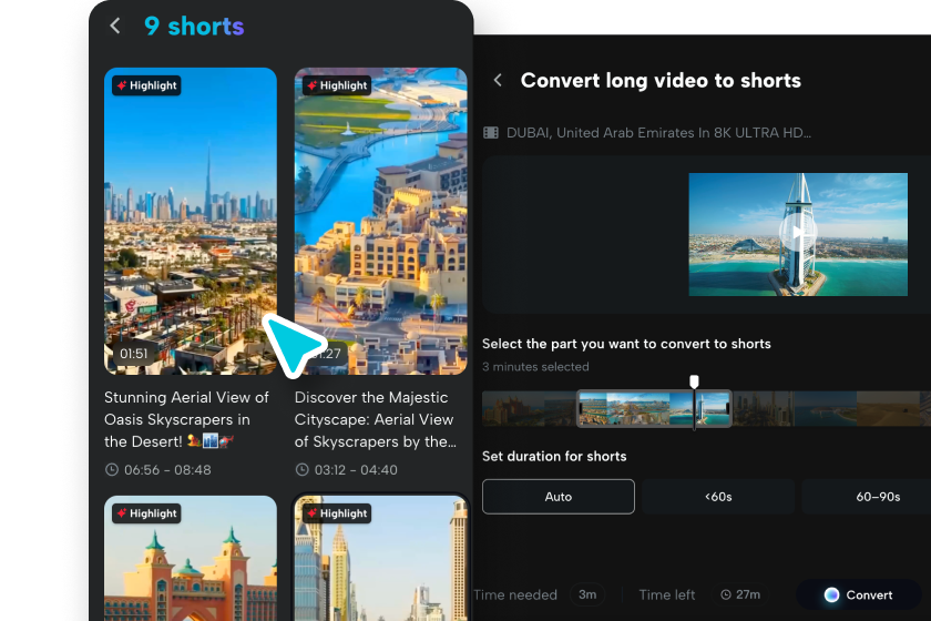 Kısa Klipler Oluşturun
